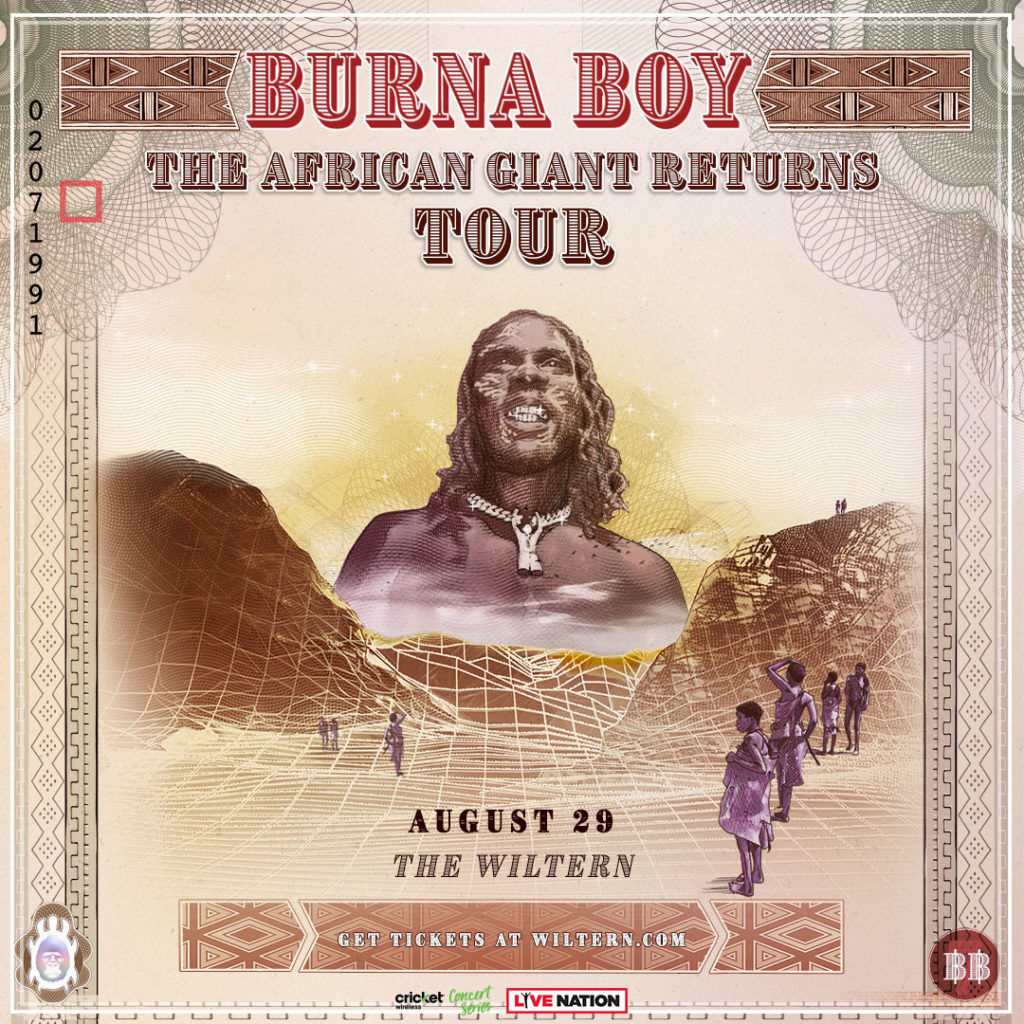 Burna Boy at The Wiltern at The Wiltern on Thu, Aug 29th ...