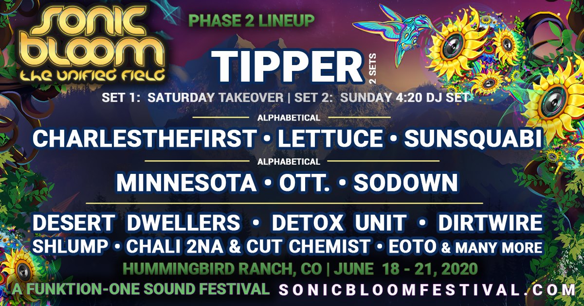 Sonic Bloom Festival Colorado Promo Code 2021 at JL Ranch on Thu, Jun 17th,  2021 - 4:20 pm