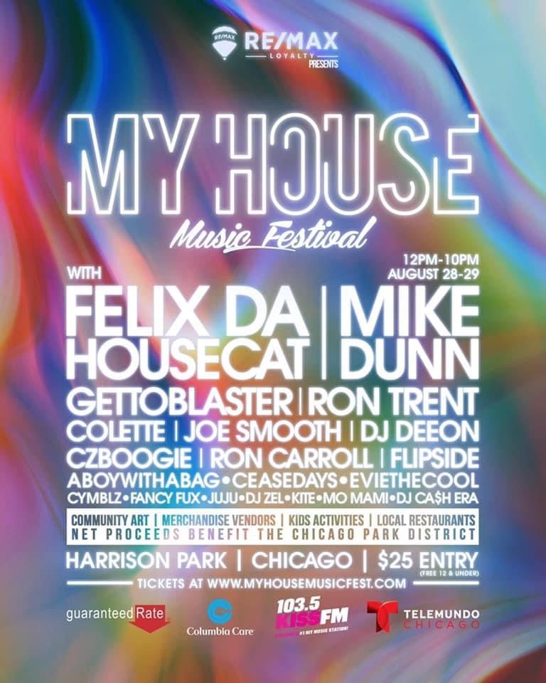 My House Music Festival at Harrison Park on Sun, Aug 29th, 2021 1200 pm