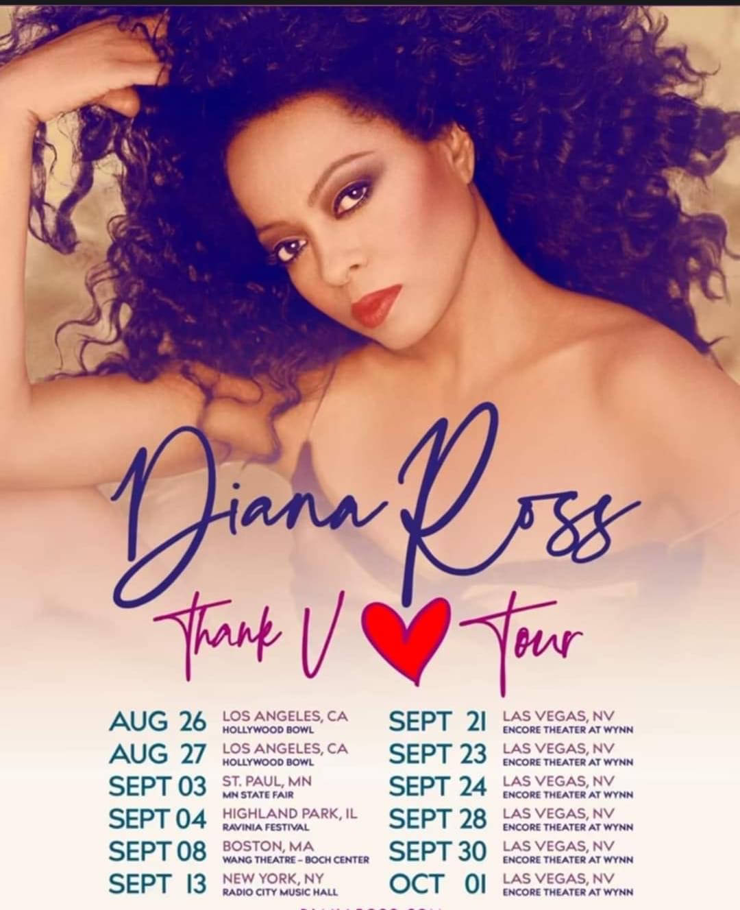 Diana Ross at Encore Theater at Wynn Las Vegas on Sat, Oct 1st, 2022 - 8:00 pm