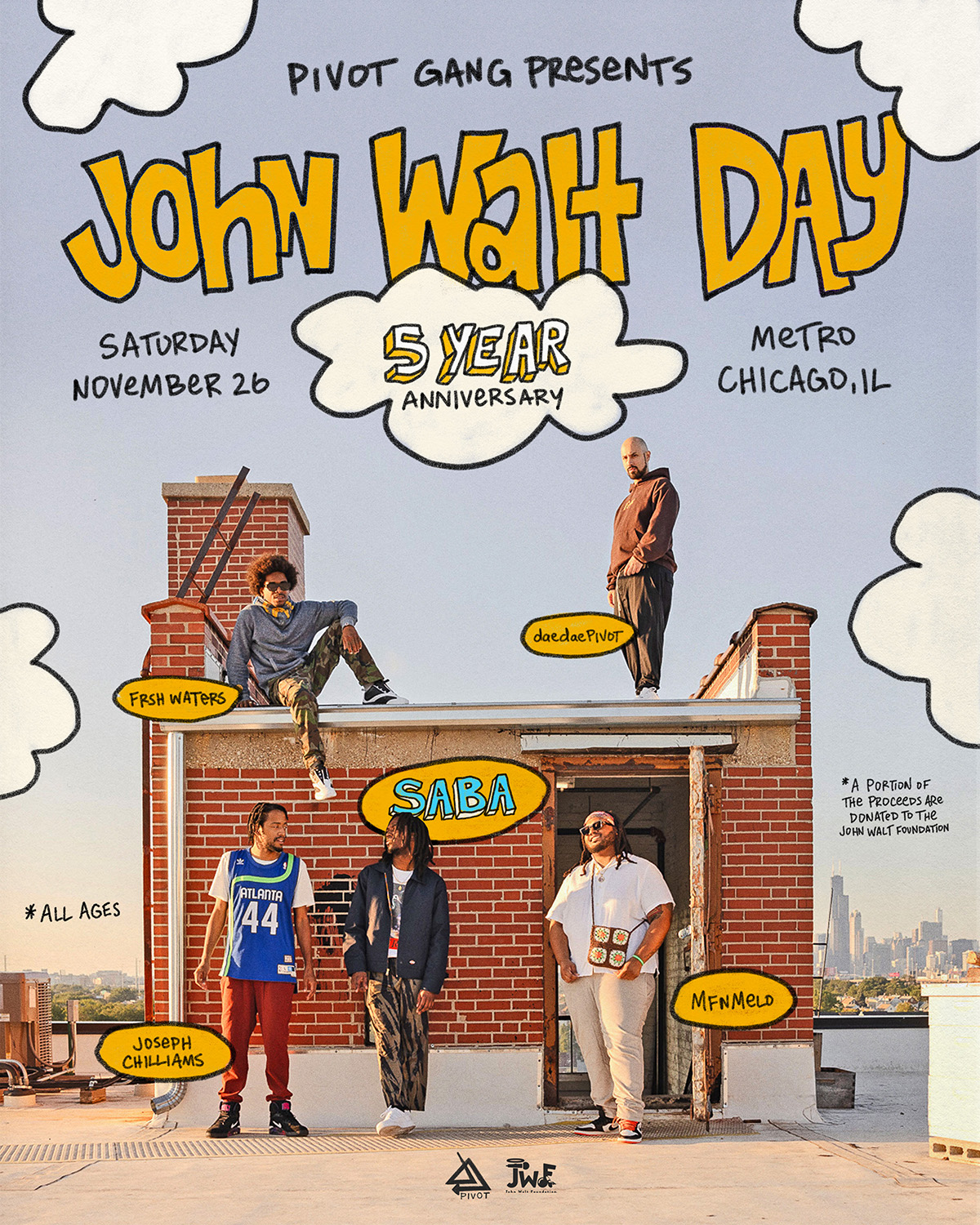 John Walt Day 5 Year Anniversary at Metro on Sat, Nov 26th, 2022 700 pm