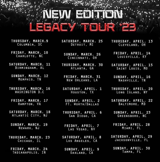 New Edition The Legacy Tour 2023 at Greensboro Coliseum Complex on