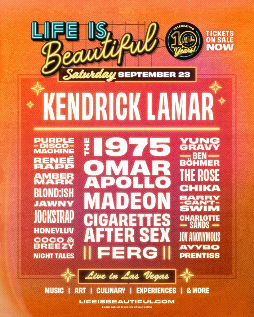Life is Beautiful Festival 2023, Las Vegas