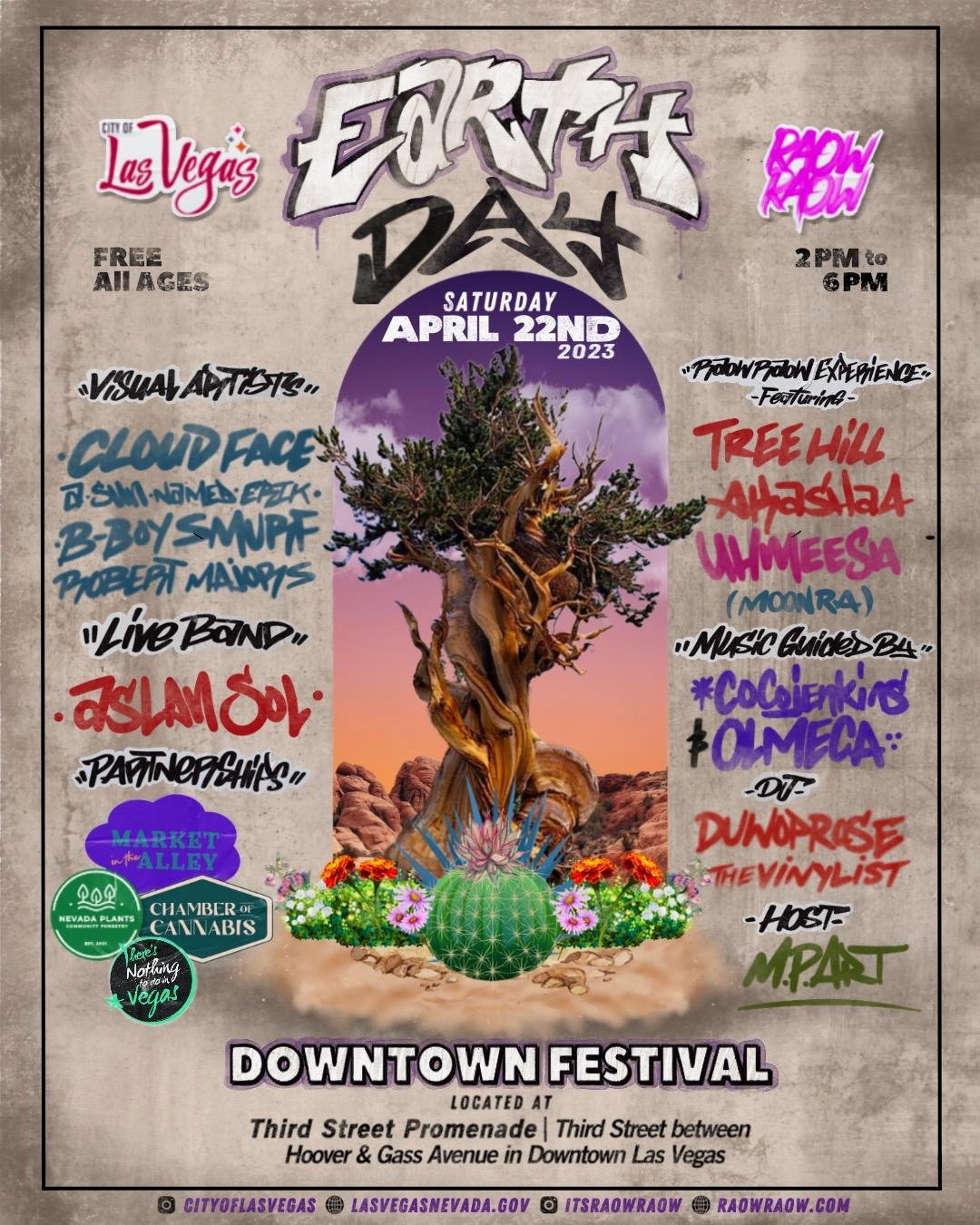 Earth Day Las Vegas Downtown Festival at Third Street Promenade on Sat