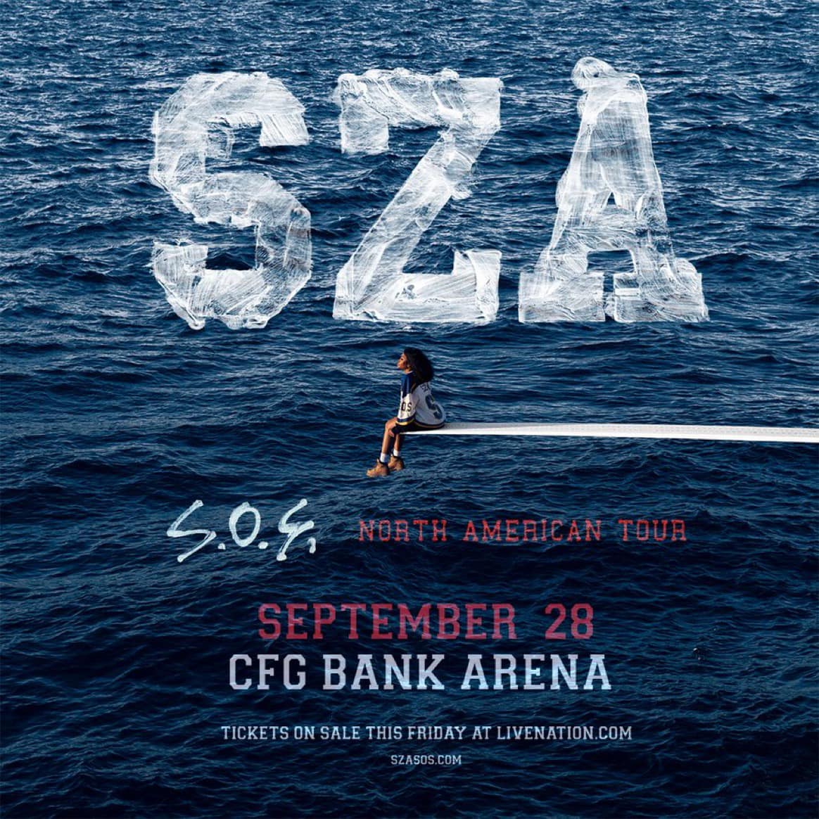 SZA THE S.O.S. North American Tour at CFG Bank Arena on Thu, Sep 28th ...