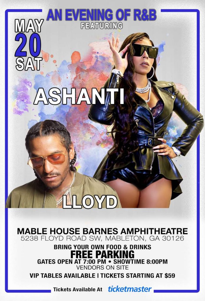 Ashanti Live At Mable House Barnes Amphitheatre at Mable House Barnes ...