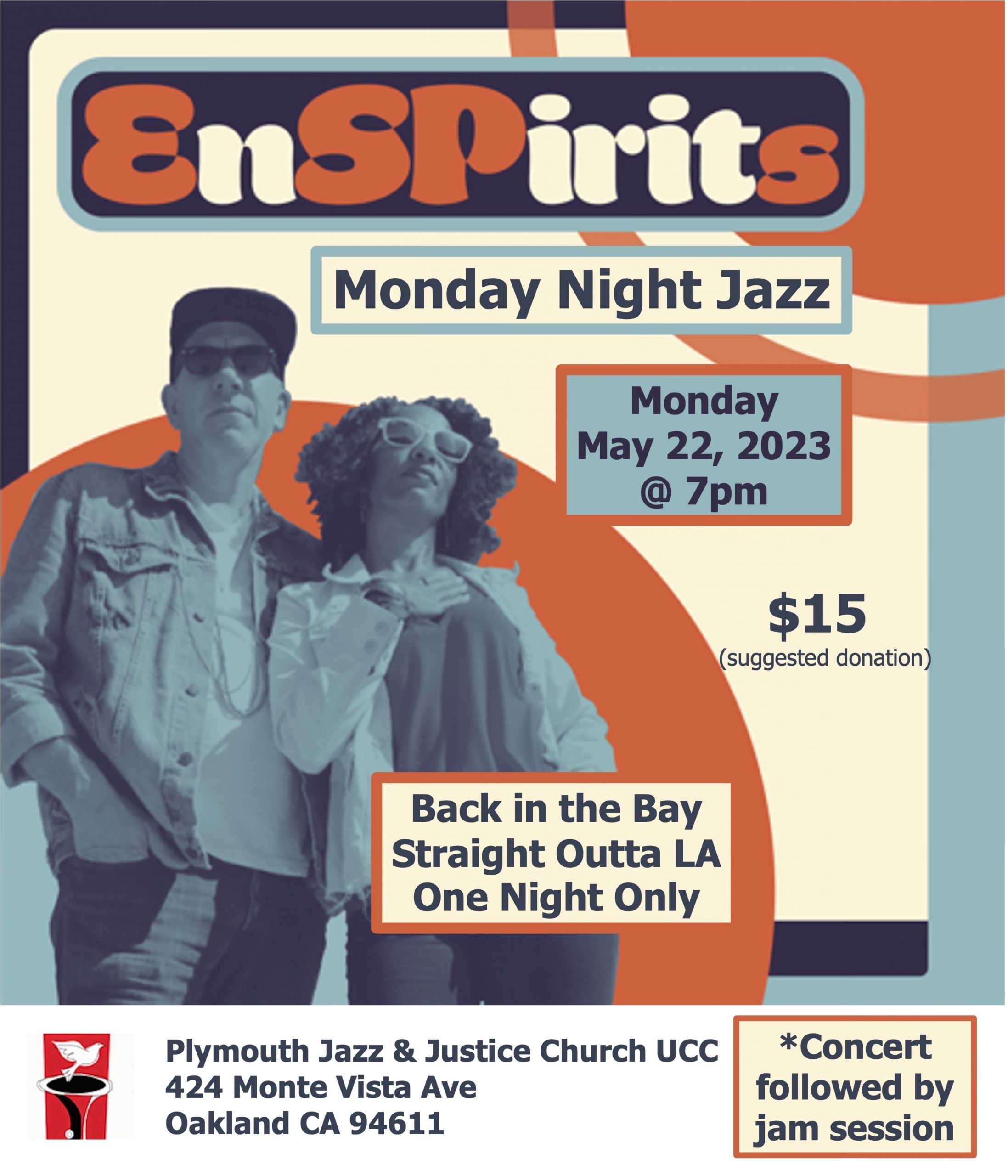 EnSPirits Pop Up Concert in Oakland! at Plymouth Jazz and Justice 