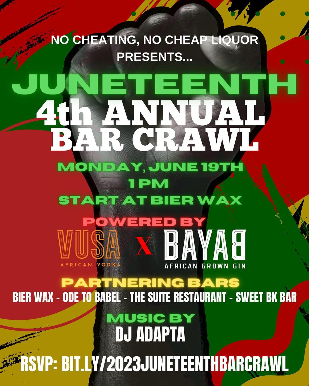 4th Annual Bar Crawl at BierWax on Mon, Jun 19th, 2023 200 pm