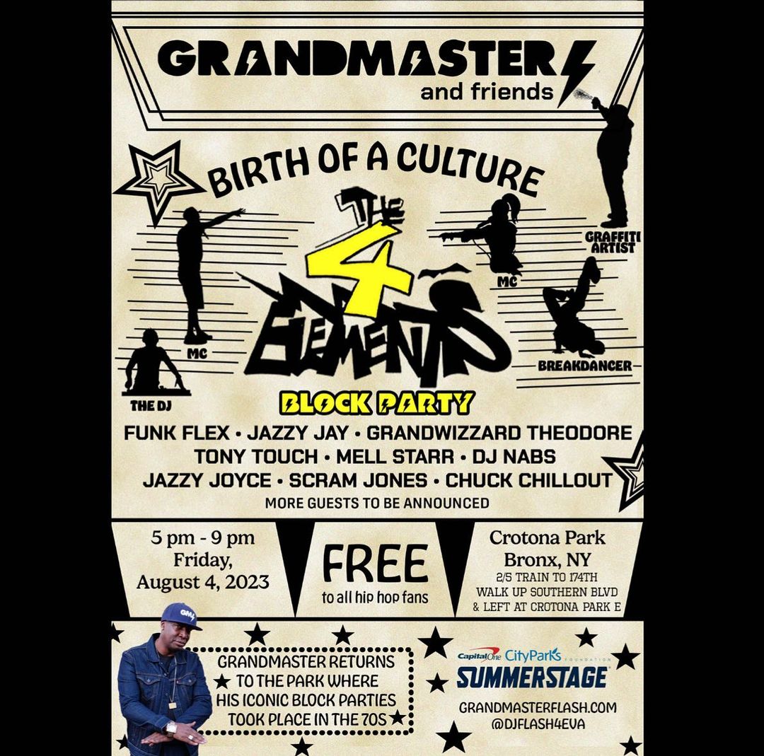 Grandmaster Flash Breaks Down Hip-Hop's DJ Origins at Crotona Park  Celebration