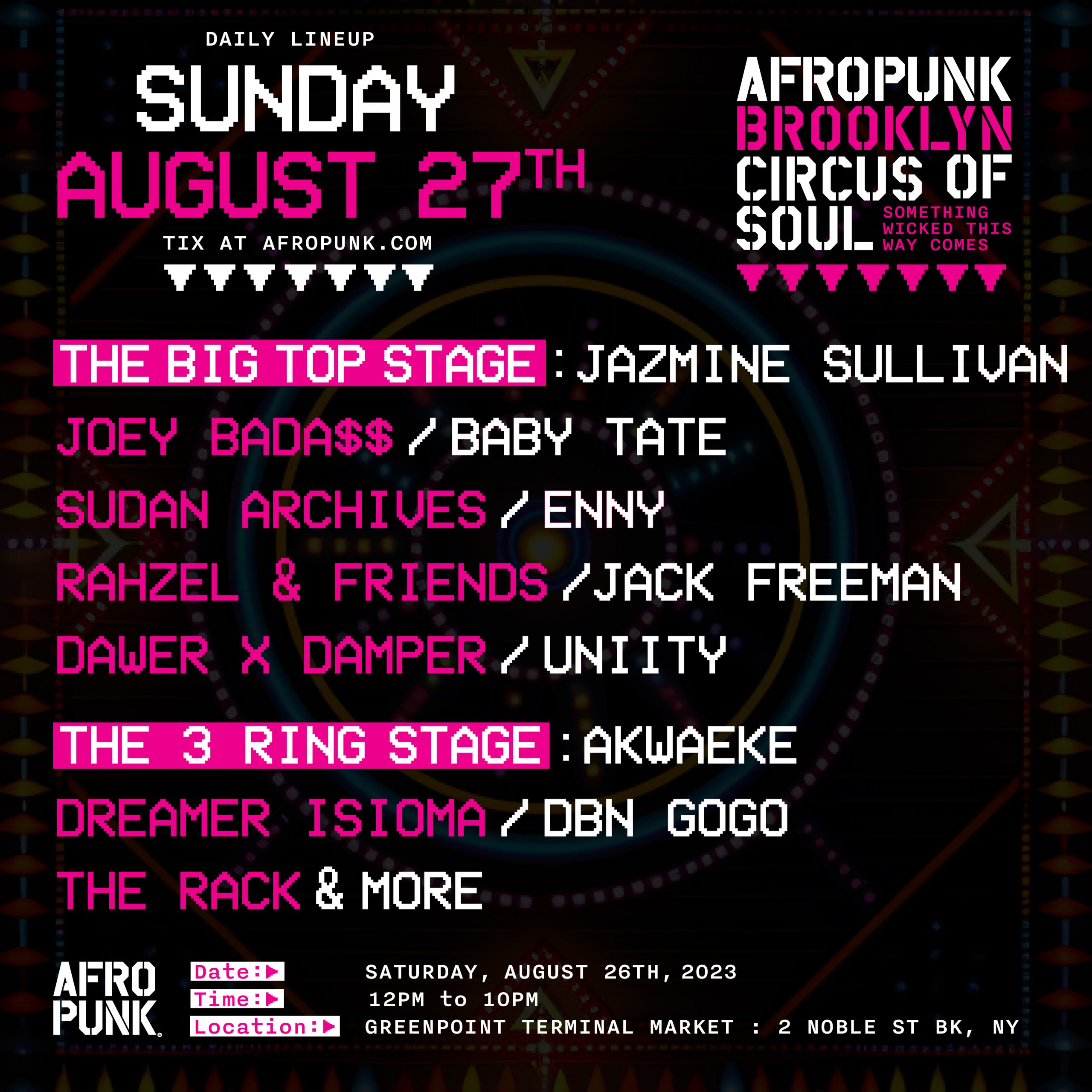 AFROPUNK Brooklyn Fest 2023 | Day 2 at Greennpoint Terminal Market on