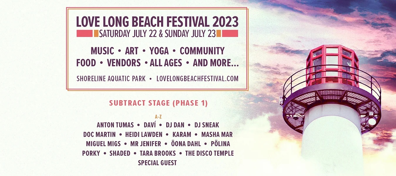 Love Long Beach Festival 2023 July 23 at Shoreline Aquatic Park on