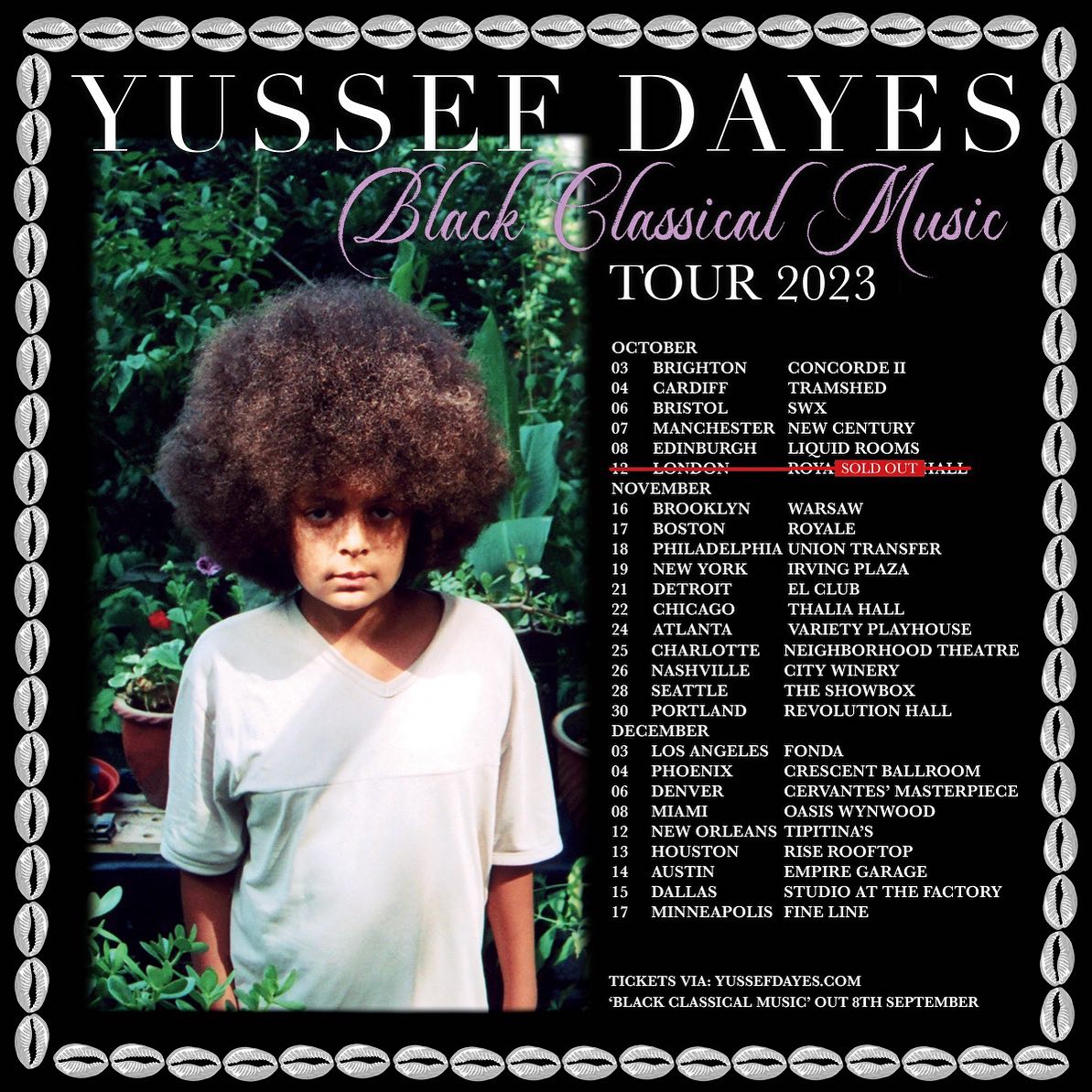 Yussef Dayes Black Classical Music Tour at Warsaw Concerts on Thu