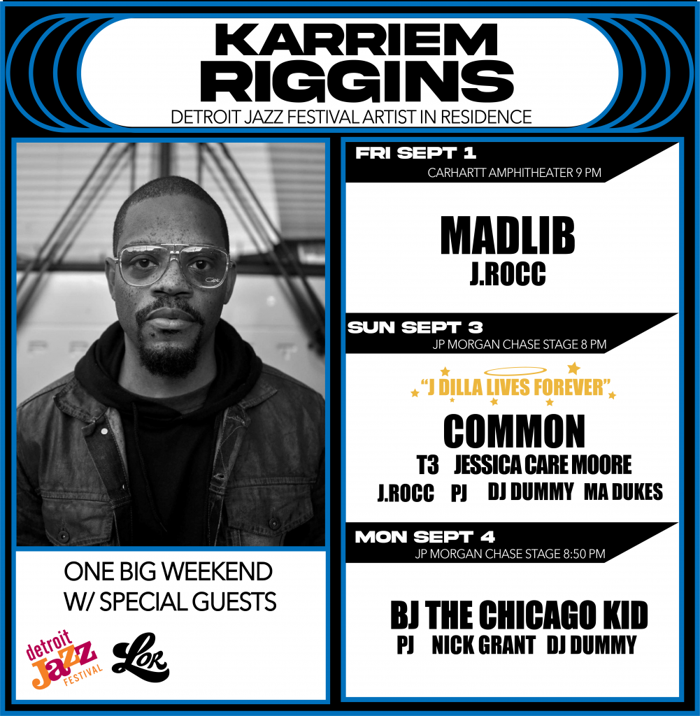 Karriem Riggins Detroit Jazz Festival Artist in Residence 2023 at