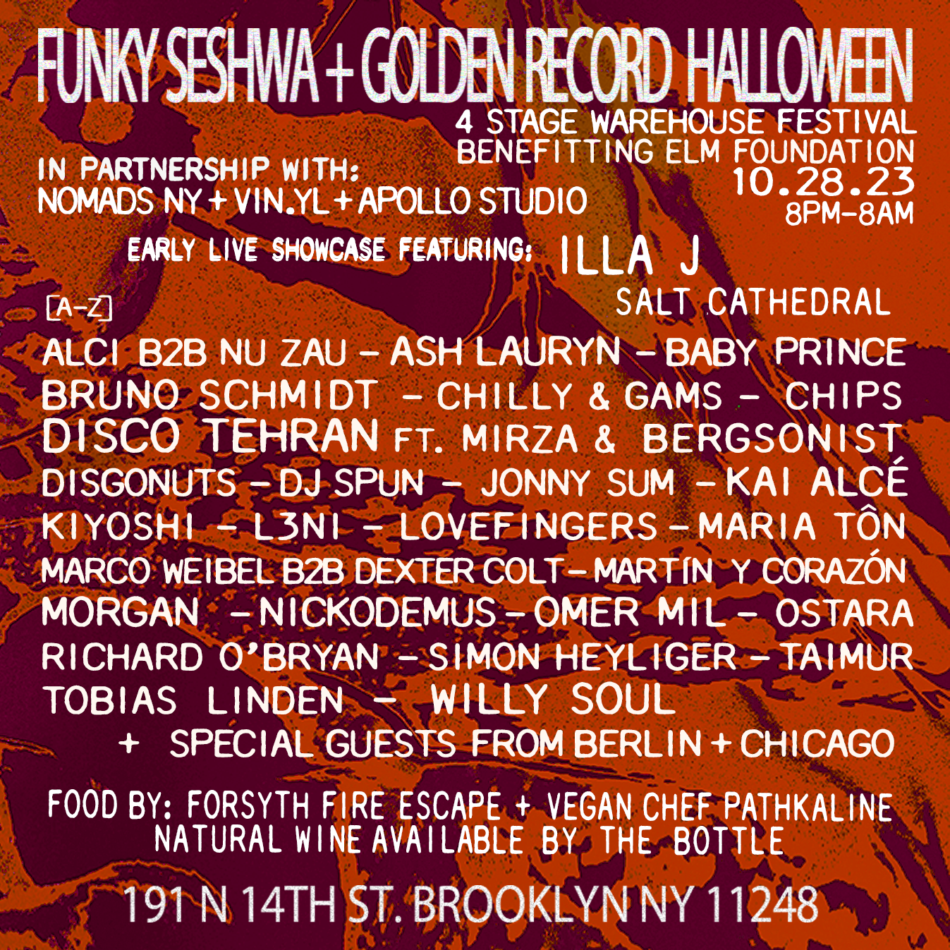 Halloween Warehouse party at The Boiler @Elm Foundation on Sat, Oct 28th,  2023 - 8:00 pm