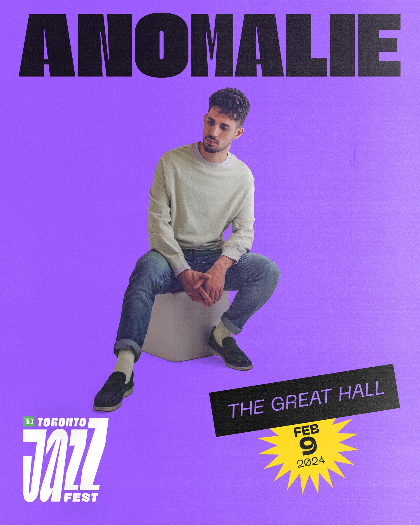 TD Toronto Jazz Festival presents Anomalie at The Great Hall on Fri, Feb 9th, 2024 700 pm