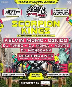 Piano People in the Park with Scorpion Kings, Kelvin MoMo, Oskido, DJ Tunez, DJ Moma, AQUTIE, Mohogany, Descendants