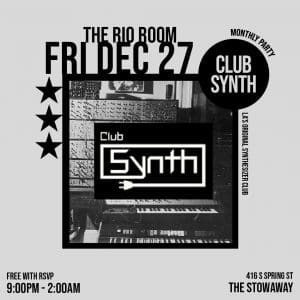 Club Synth: LA’s Original Synthesized Music Club