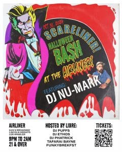 Scareliner! Halloween Bash ft. DJ Nu-Mark