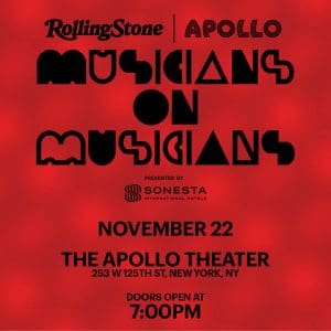 Rolling Stone and The Apollo present: Musicians on Musicians Live