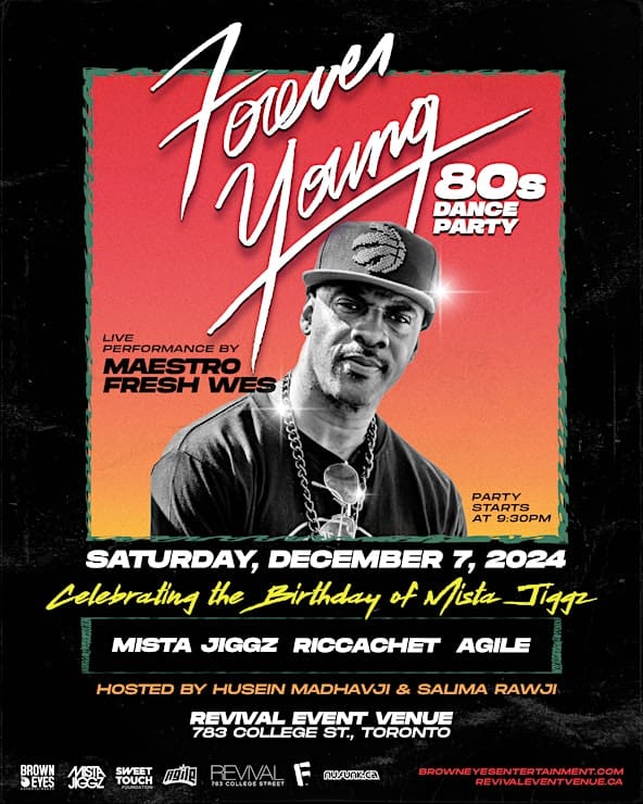 Forever Young – 80s Dance Party with Maestro Fresh Wes