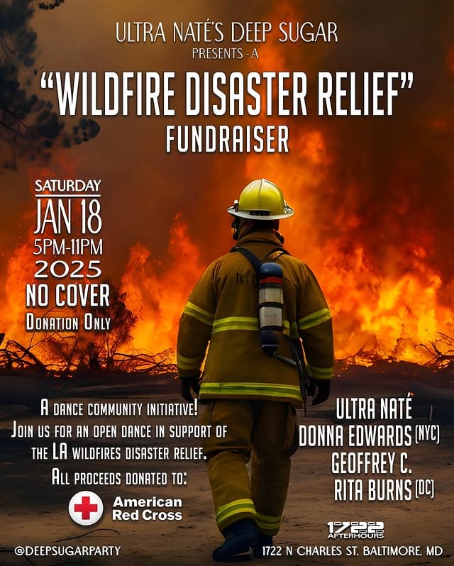 ULTRA NATÉ’S DEEP SUGAR presents a ”LA WILDFIRES DISASTER RELIEF” FUNDRAISER